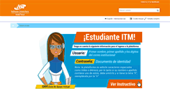 Desktop Screenshot of cvirtual.itm.edu.co