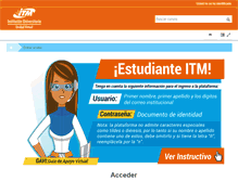 Tablet Screenshot of cvirtual.itm.edu.co